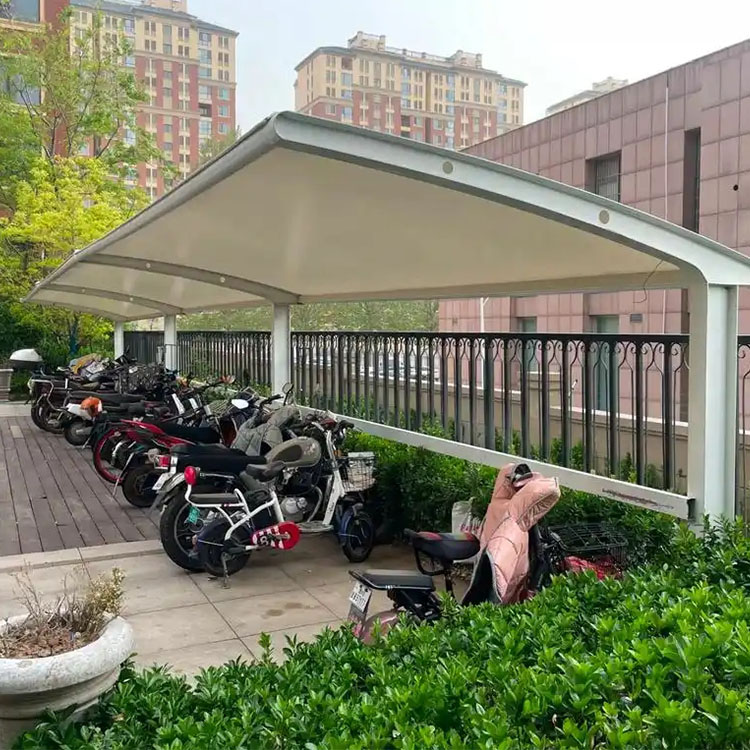 康马县膜结构电动车棚